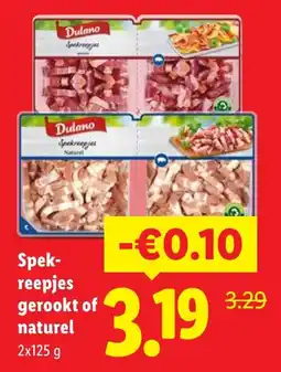 Lidl Spekreepjes Gerookt of Naturel aanbieding