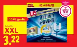 Lidl W5 All-in-1 Vaatwastabs aanbieding