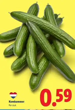Lidl Komkommer aanbieding