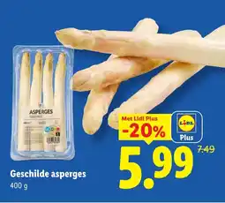 Lidl Geschilde asperges aanbieding