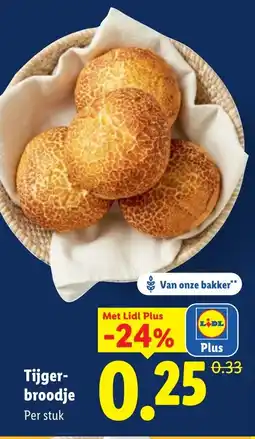 Lidl Tijgerbroodje aanbieding