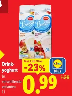 Lidl Drinkyoghurt aanbieding