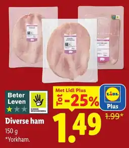 Lidl Diverse ham aanbieding