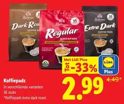 Lidl Koffiepads aanbieding