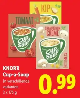 Lidl Knorr Cup-a-Soup aanbieding