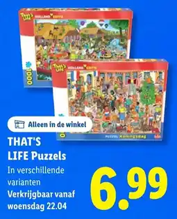 Lidl That's Life Puzzels aanbieding