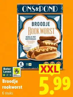 Lidl Broodje Rookworst XXL aanbieding