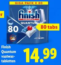 Lidl Finish Quantum Vaatwastabletten aanbieding