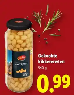 Lidl Gekookte kikkererwten aanbieding