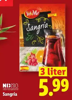 Lidl Sangria aanbieding