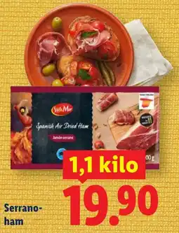 Lidl Serranoham aanbieding