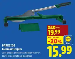 Lidl Parkside laminaatsnijder aanbieding