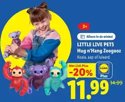Lidl Little Live Pets Hug n'Hang Zoogooz aanbieding