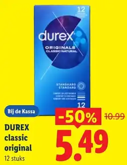 Lidl Durex Classic Original aanbieding