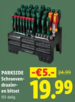 Lidl Parkside Schroevendraaier en Bitset aanbieding