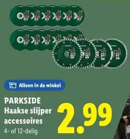 Lidl Parkside Haakse slijper accessoires aanbieding