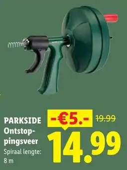 Lidl Parkside Ontstoppingsveer aanbieding