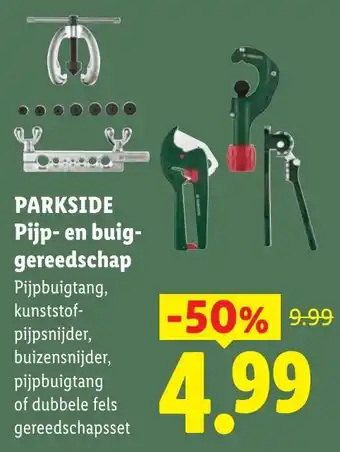 Parkside pijp en buiggereedschap