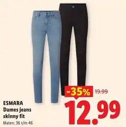 Lidl Esmara Dames jeans skinny fit aanbieding