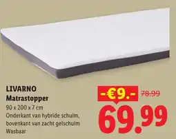Lidl Livarno Matrastopper aanbieding