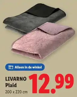 Lidl Livarno Plaid aanbieding