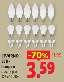 Lidl Livarno LED- lampen aanbieding