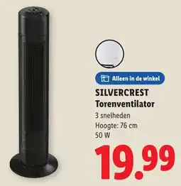 Lidl Silvercrest torenventilator aanbieding
