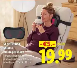 Lidl Sensiplast Shiatsu Massagekussen aanbieding