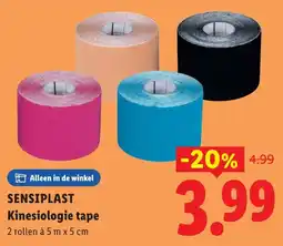Lidl Sensiplast Kinesiologie tape aanbieding