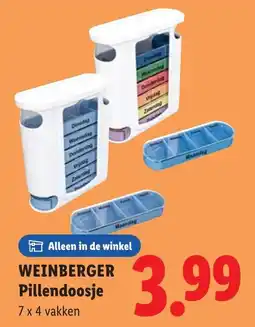 Lidl Weinberger pillendoosje aanbieding