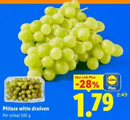 Lidl Pitloze witte druiven aanbieding