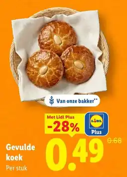 Lidl Gevulde koek aanbieding