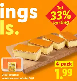 Lidl Oranje Tompouce aanbieding