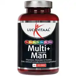 Etos Lucovitaal Multi+ Compleet Man Tabletten 120 stuks aanbieding