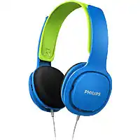 Bol.com Philips SHK2000 - Kids Koptelefoon - On-Ear Volumebegrenzing - Blauw/Groen - Ergonomische hoofdband aanbieding