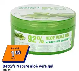 Action Betty's Nature aloë vera gel aanbieding