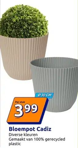 Action Bloempot Cadiz aanbieding