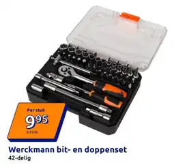 Action Werckmann bit- en doppenset aanbieding