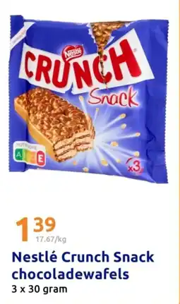 Action Nestlé Crunch Snack chocoladewafels aanbieding