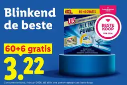 Lidl W5 All-in-1 Power Vaatwastabletten aanbieding