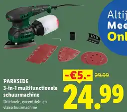 Lidl Parkside 3-in-1 Multifunctionele Schuurmachine aanbieding