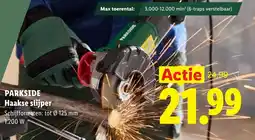 Lidl Parkside Haakse slijper aanbieding