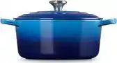 Bol.com Le Creuset Signature Braadpan-/stoofpan 24 cm - Azure aanbieding