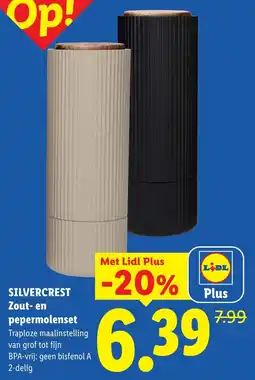 Lidl Silvercrest Zout en Pepermolenset aanbieding