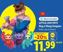 Lidl Little Live Pets Hug n'Hang Zoogooz aanbieding