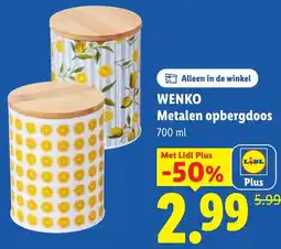 Lidl Wenko Metalen Opbergdoos aanbieding