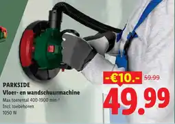 Lidl Parkside Vloer en Wandschuurmachine aanbieding