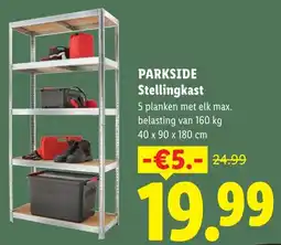 Lidl Parkside Stellingkast aanbieding