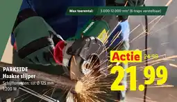 Lidl Parkside Haakse Slijper aanbieding