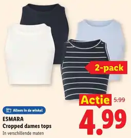 Lidl Esmara Cropped dames tops aanbieding